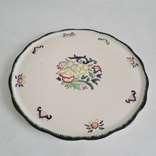 Plat tarte faience logwy - a,