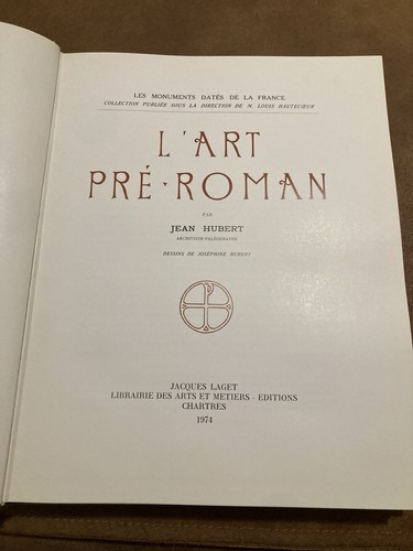 Art pré romain 1974 - l’art,