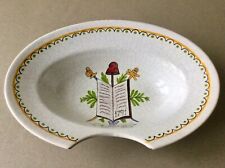 PLAT A BARBE décor REVOLUTIONNAIRE.FAIENCE de NEVERS.Signé. XIXeme. CONSTITUTION