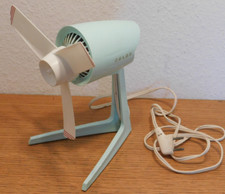vintage MINI VENTILATEUR de table bureau CALOR vert clair DESIGN retro