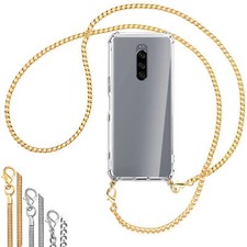 Collier (Chaîne en métal) pour Sony Xperia 1 Coque avec cordon Etui Case Couvert