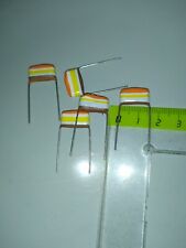 5x Mullard 0.39uF 100V Tropical Fish Audio Grade Tone 390nF Capacitor  CL4/14