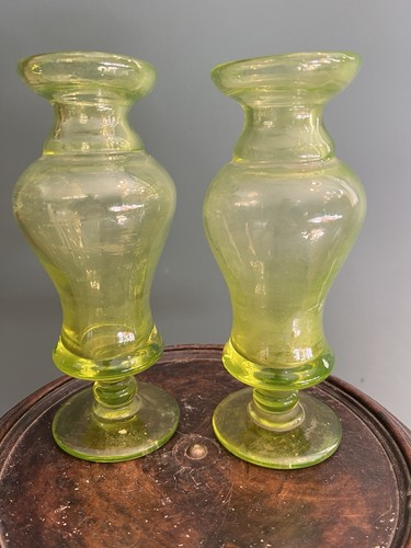 Paire vase verre ouraline - paire, de