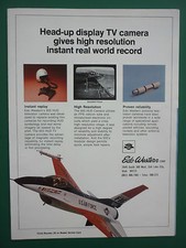9/1978 PUB EDO WESTERN CORPORATION HEAD-UP DISPLAY TV CAMERA F-16 USAF AD
