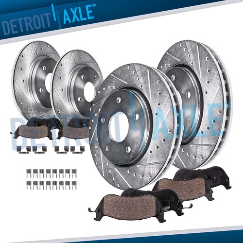 Front rear drilled rotor - front, brake
