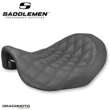 SELLE HARLEY DYNA / GLIDE SADDLEMEN Renegade 806-04-002LS Solo Seat Noire Foa...