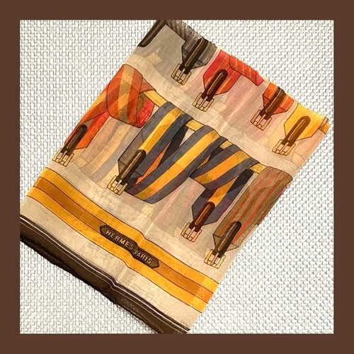 écharpe hermès soie - soie, motif