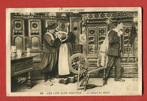 Cpa les lits clos - cpa,