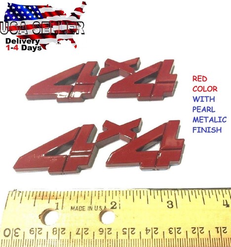 Pièces rouge x 4 - rouge,