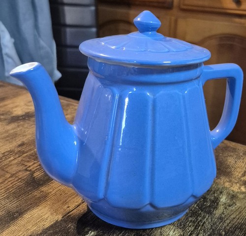Théière céramique bleue - théière,