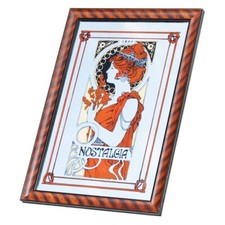 Miroir mural sérigraphié