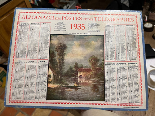 Calendrier ptt almanach de - almanach,