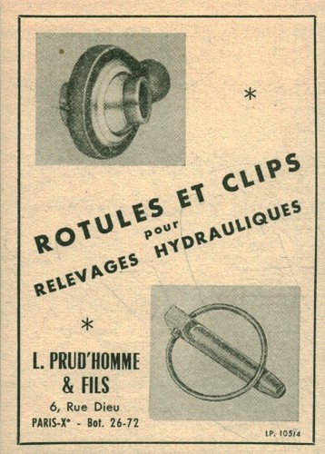 Publicité ancienne rotules - , et