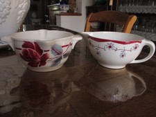 2 anciennes saucières HBCM