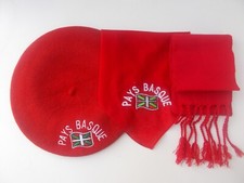 BÉRET BASQUE  , CINTA BASQUE , FOULARD BASQUE