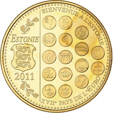 France, Médaille, L'Europe des XXVII, Bienvenue à l'Estonie, 2011, Utrecht