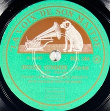 Tommy Ladnier et Sidney Bechet's : Indian Summer DISQUE 78 tours LVDSM SG 184