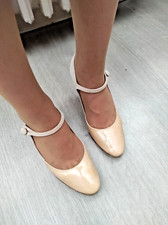 REPETTO - Escarpins Salomés Gitan Bi-matière Crème T37