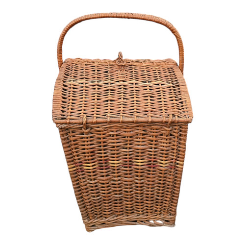 Ancien beau panier chat - à,