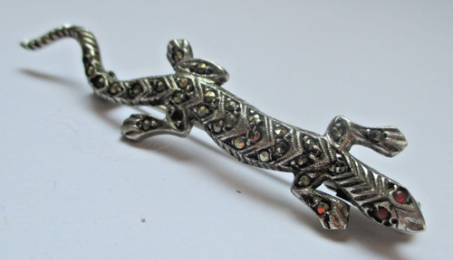 Ancienne broche argentée
