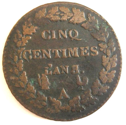 Cinq centimes dupré - cinq,