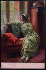 BN146 SALON de PARIS a/s DIDIER "THE EXPECTATION" BEAUTIFUL LADY WOMAN SOFA