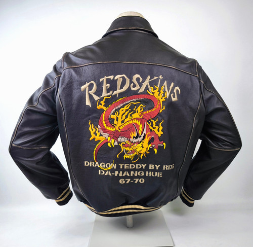 Redskins leather jacket dragon - redskins,