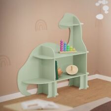 Bibliothèque pour enfants en bois dino étagère à jouets livres 3 niveaux Joyz