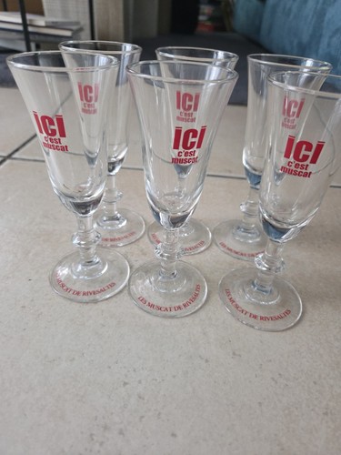 Lot verres muscat de - 6,