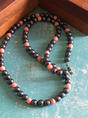 Vintage collier perles - collier,