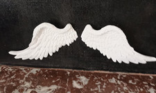 Lot de 2 grandes  Ailes ange décoratives .Ornement mural. Plâtre 40cm.Art