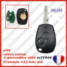 Clé Vierge electronique Pcf7946 compatible SANDERO LOGAN DUSTER LAME VAC102