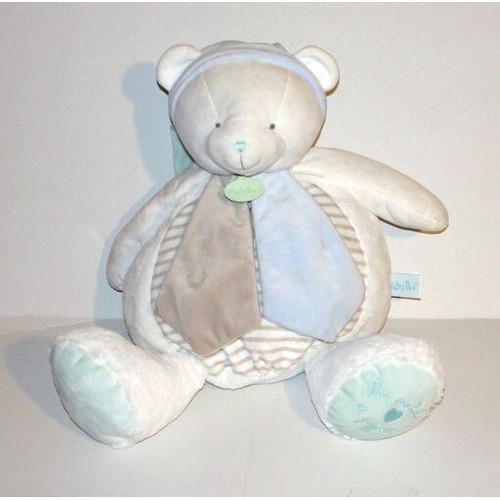 Peluche ours blanc cassé baby - peluche,