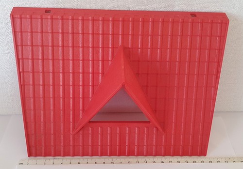 Toiture rouge lucarne - rouge,