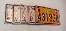 Vintage NEW YORK STATE MOTORCYCLE LICENSE PLATE LOT OF 5