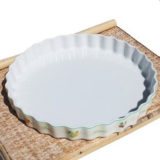 Plat à tarte en porcelaine de