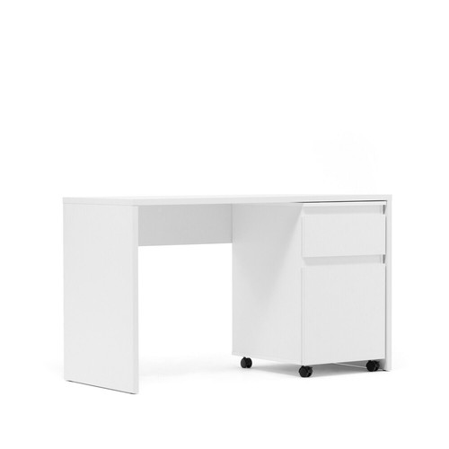 Table bureau blanc - blanc, bois