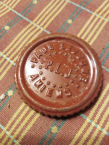 Ancienne petite plaque - , plj