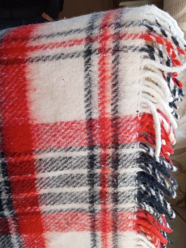 Plaid carreaux rouges - plaid,