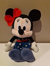 Doudou Minnie Robe A Pois Bleu