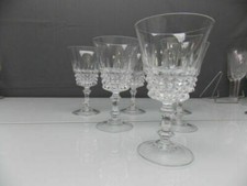 CRISTAL D'ARQUES -6 VERRES A VIN BLANC SERVICE TUILERIES-LOT N°12