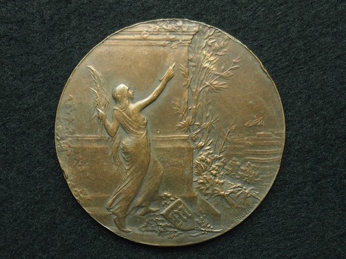 Medaille bronze 51mm - bronze, rené