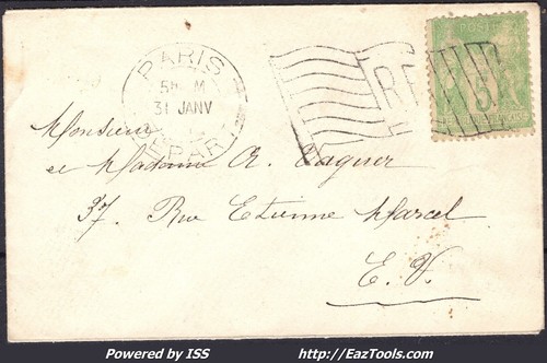 France 106 sur lettre - france, avec