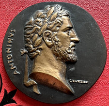 Médaille bronze Antoninus signée Courbier Poinçon Monnaie Paris antiquité Rome