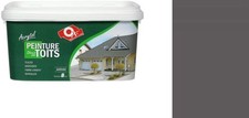 Peinture toiture toit ardoise tuile shingle Couleur Ardoise foncé 2.5L Acrytol O