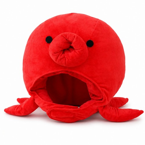 Chapeau poulpe peluche - de,