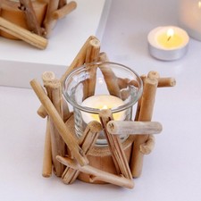 Bougeoir en bois - Bougeoirs