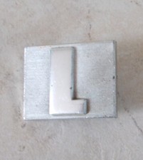 Vintage RENAULT L monogram emblem badge sign car old automobile antique