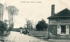 CPA 60 FLEURY OISE ROUTE DE