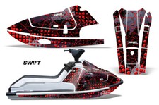 Autocollants Graphiques Jet Ski Kawasaki X2 650 1986-1995 SWIFT R K